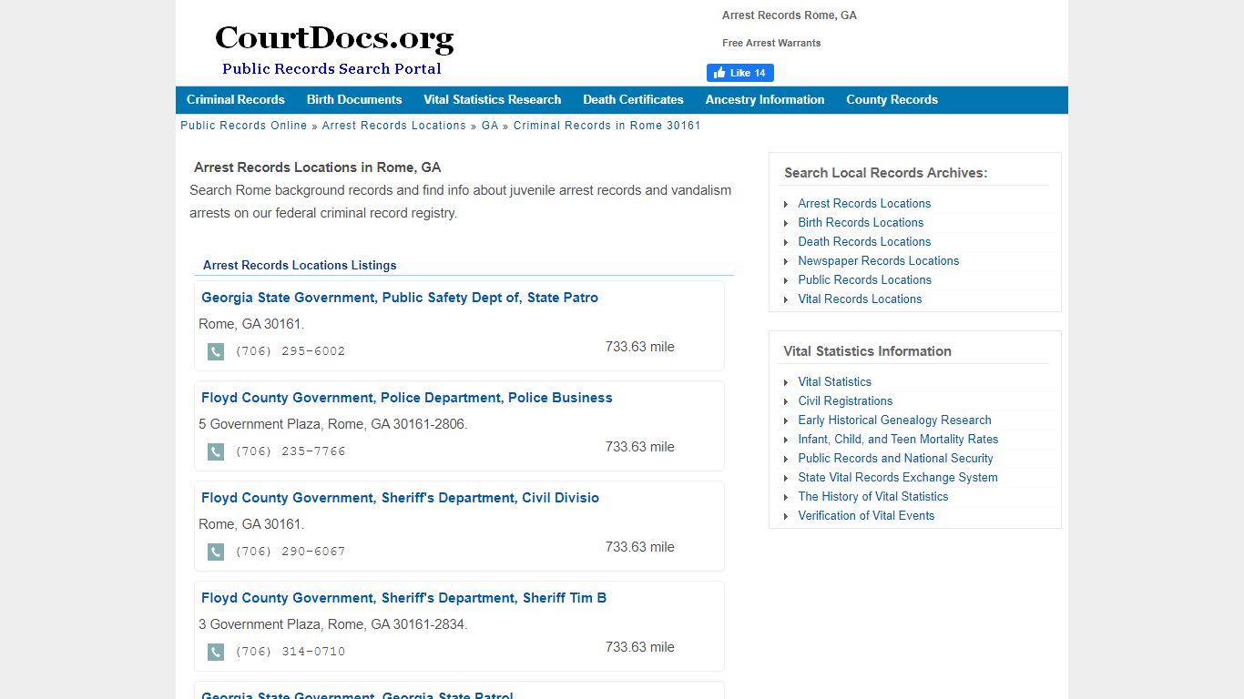 Arrest Records Rome, GA - Free Arrest Warrants